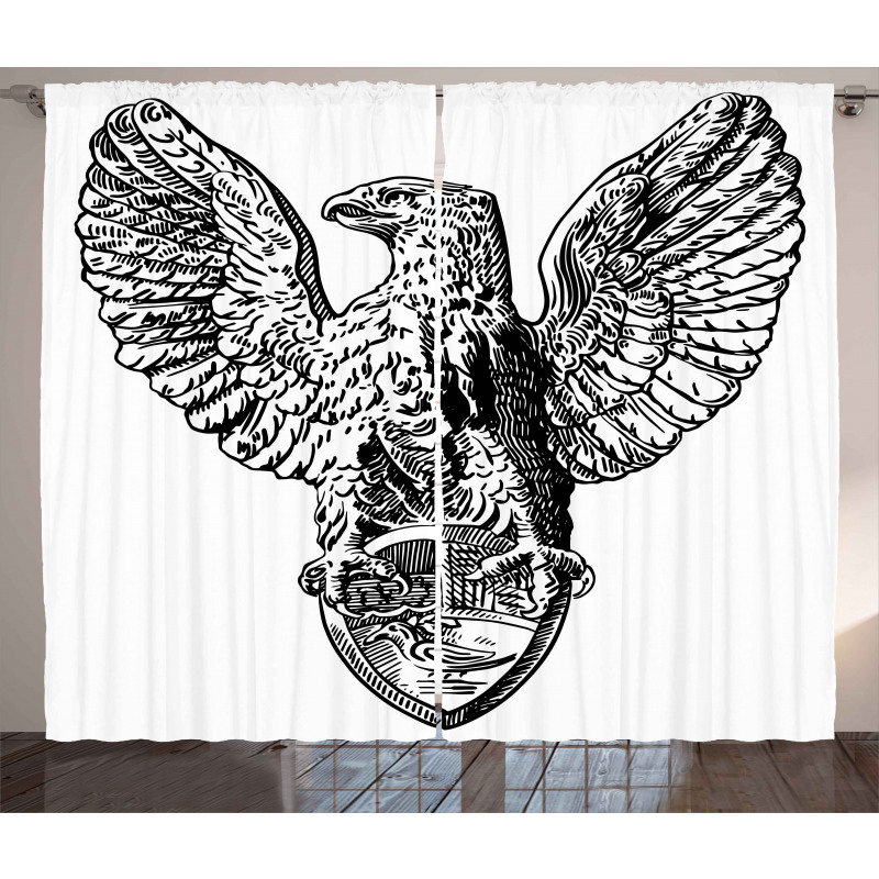 Italian Rome Heraldry Curtain