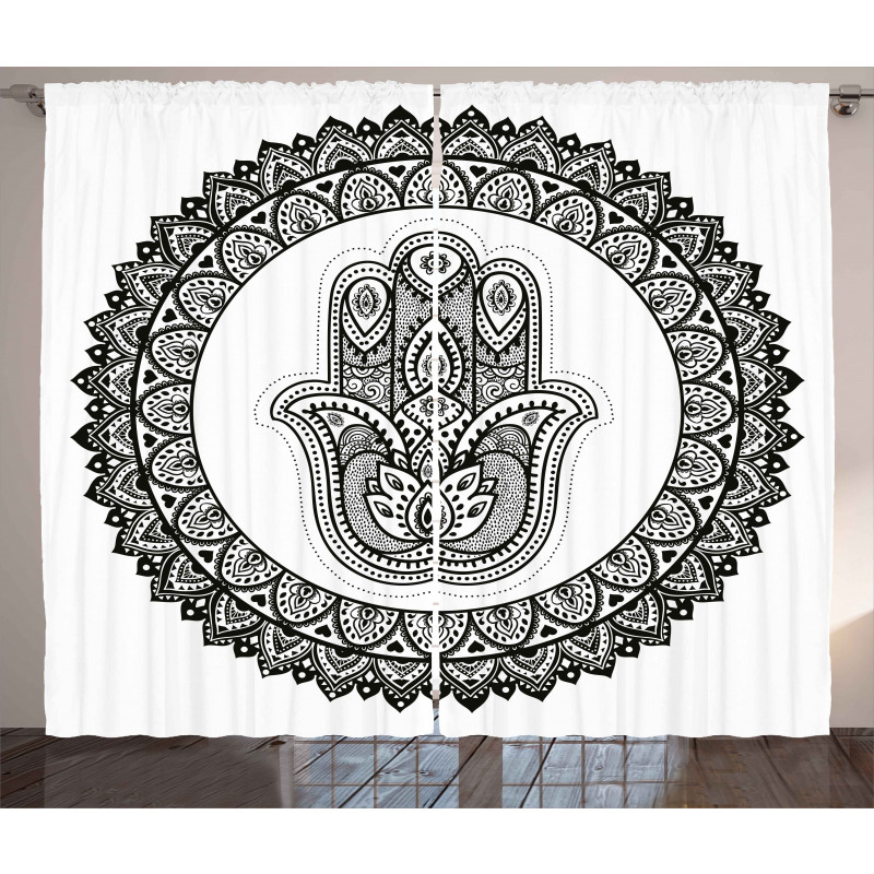 Traditional Art Style Curtain