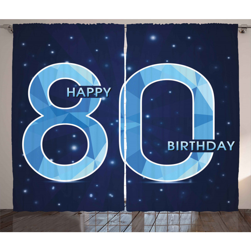 Party Theme and Stars Curtain