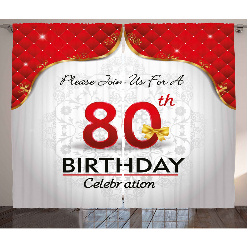 Birthday Party Invite Curtain