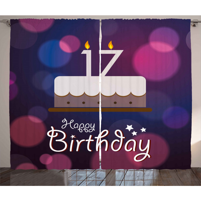 17 Party Cake Curtain
