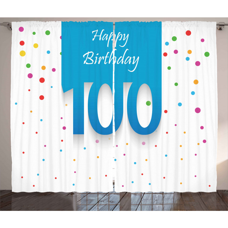 100 Years Birthday Curtain