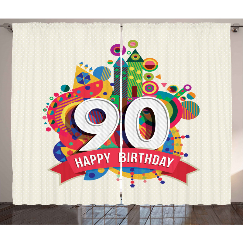 Funky Pop Birthday Curtain