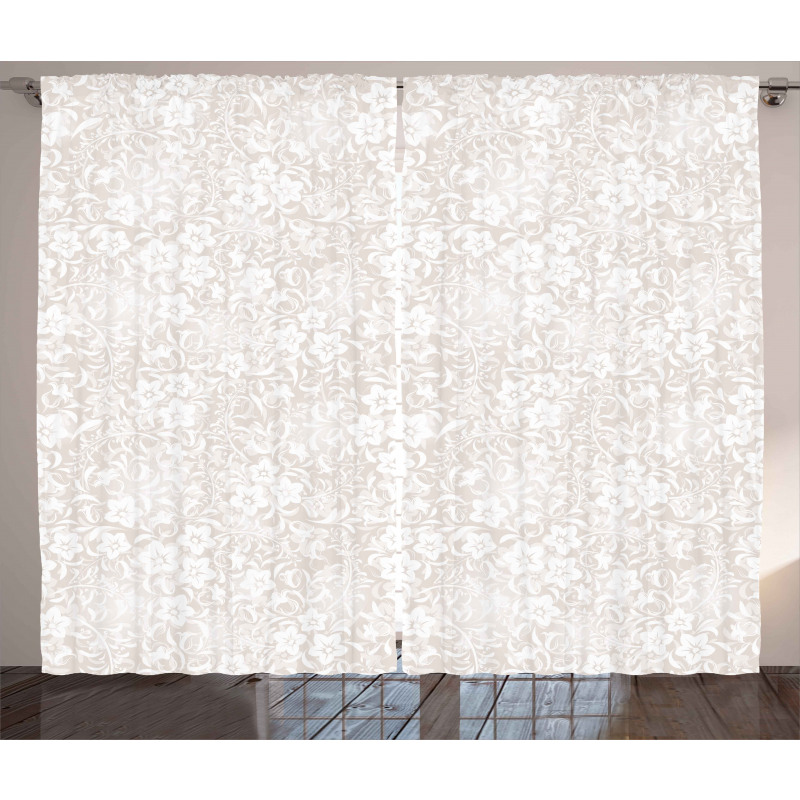Spring Blossoms Field Curtain
