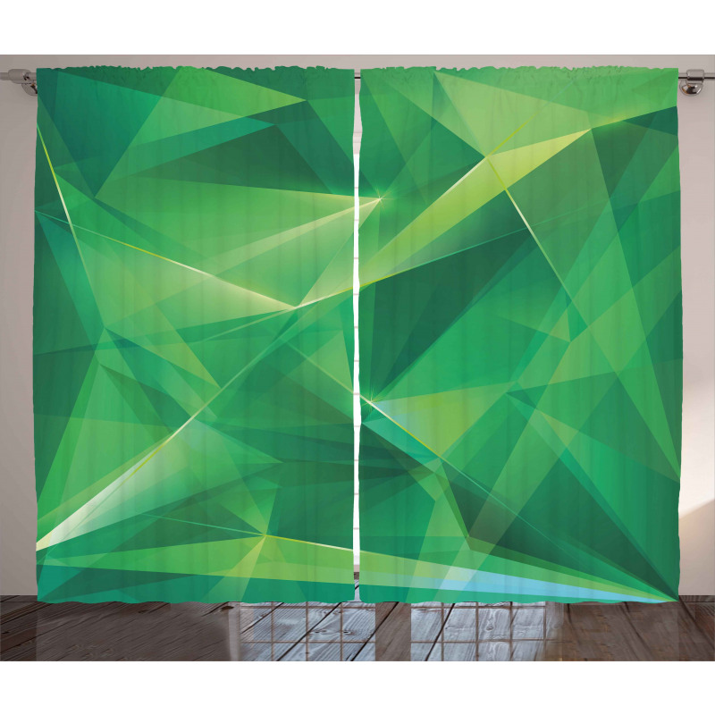 Geometric Crystal Curtain