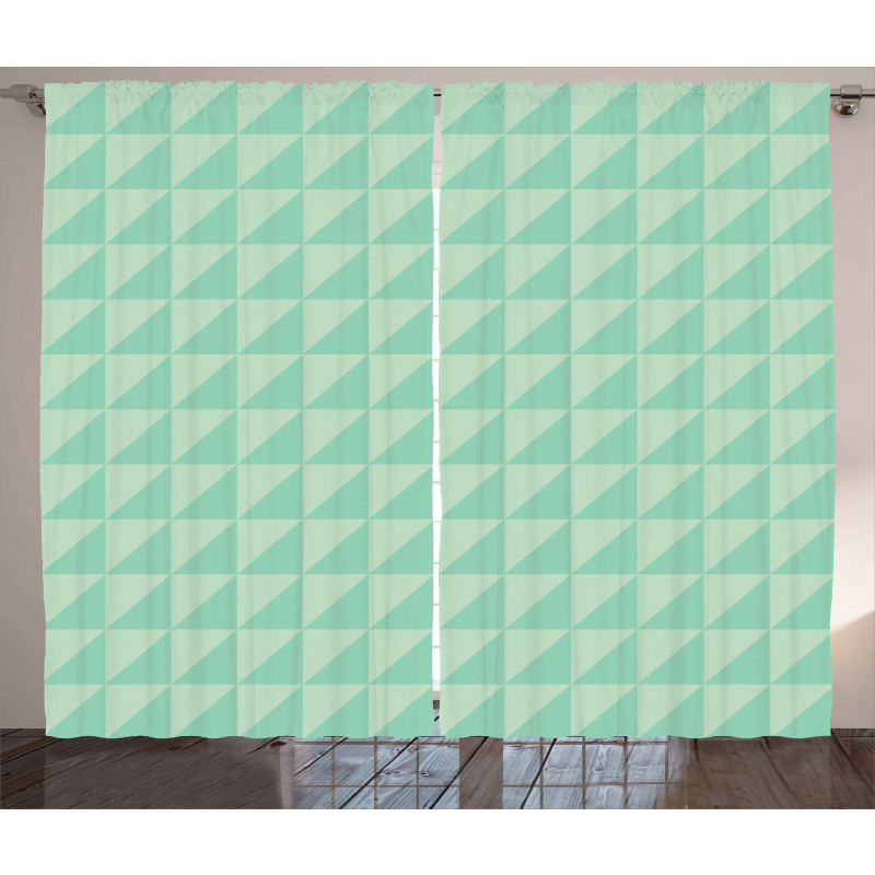 Half Squares Triangles Curtain