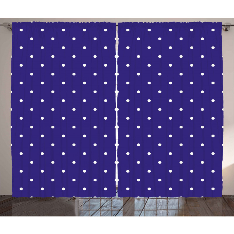 Nostalgic Polka Dots Curtain