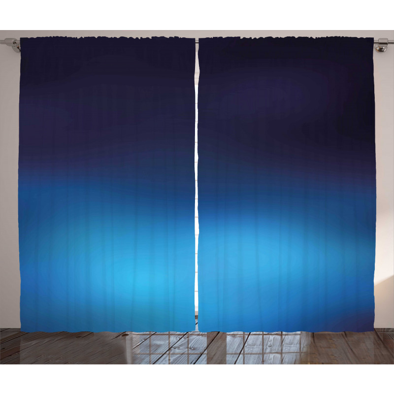 Blue Ombre Ocean Inspired Curtain
