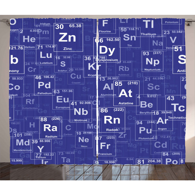 Chemistry Theme Curtain