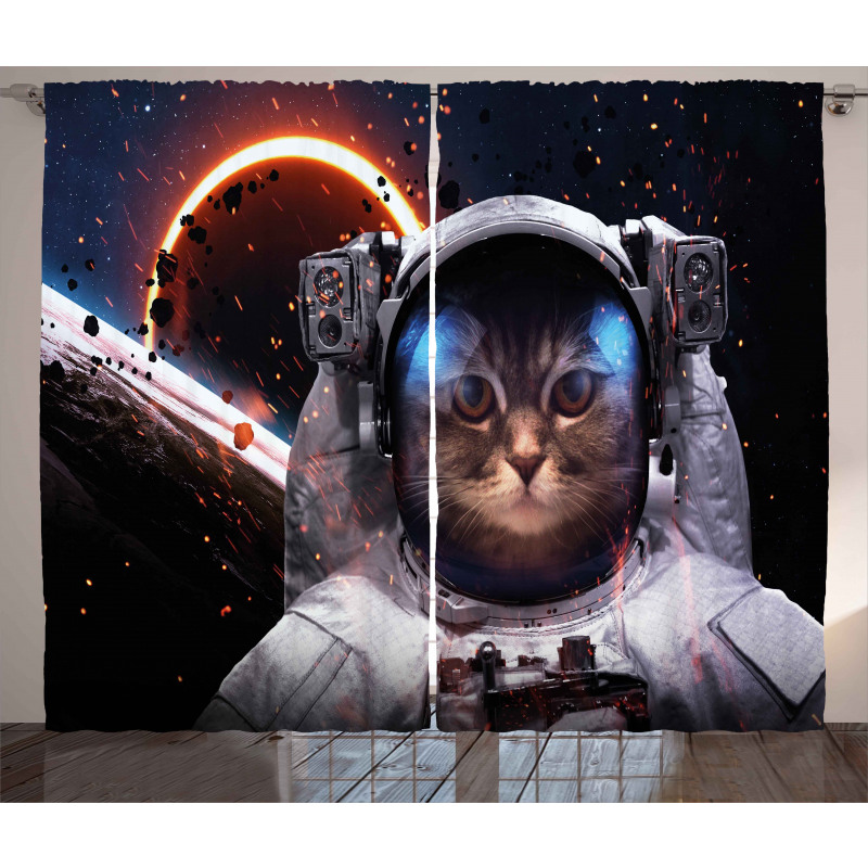 Clusters Outer Space Curtain