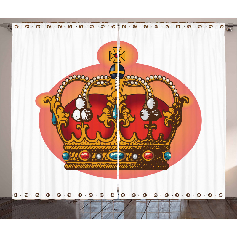 Baroque Crown Coronet Curtain