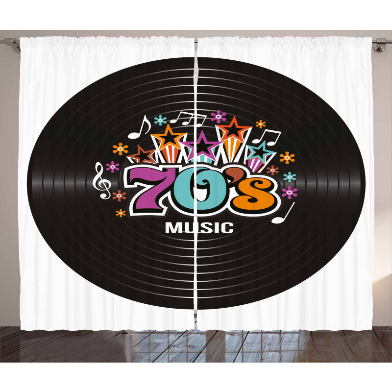 70s Record Discography Curtain