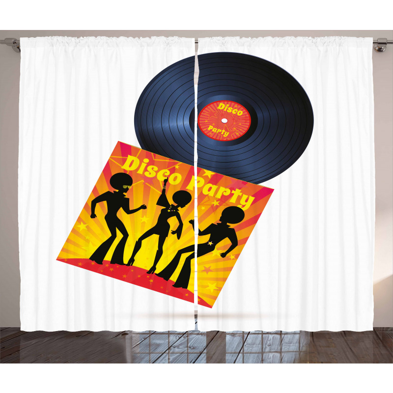 Record Cover Disco Party Curtain