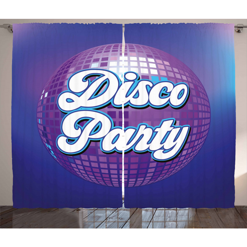Retro Letter Disco Ball Curtain