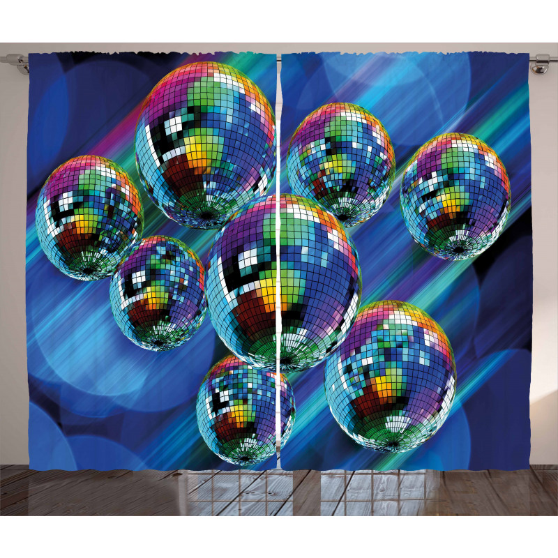 Colorful Disco Club Curtain