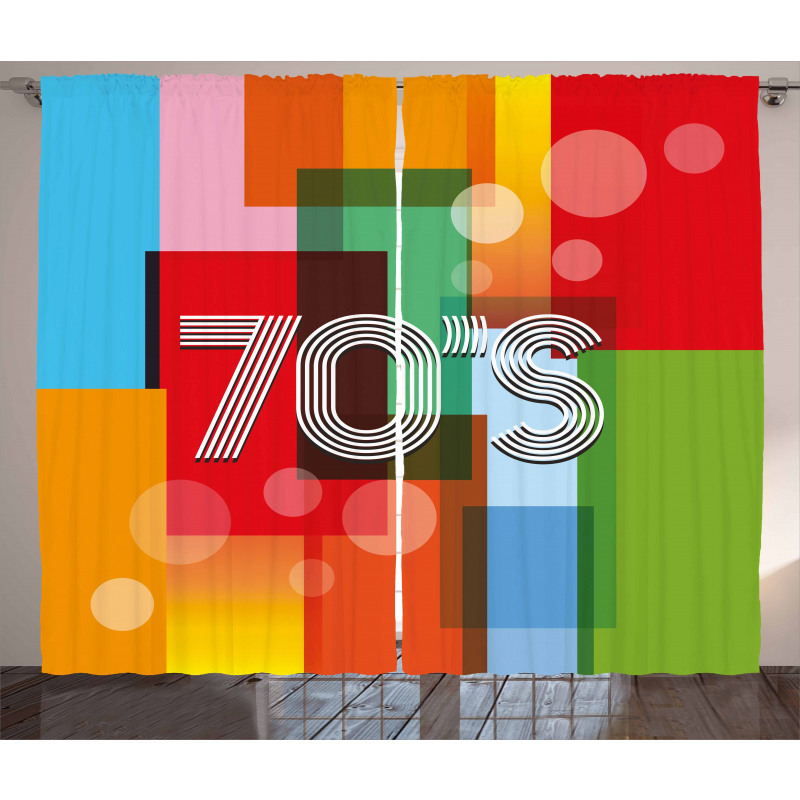 Retro Art Seventies Curtain