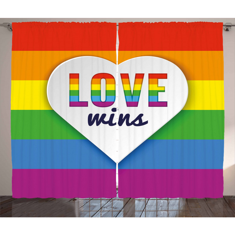 LGBT Pride Love Wins Curtain