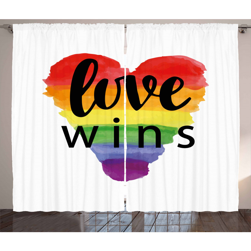 Gay Parade Slogan Curtain