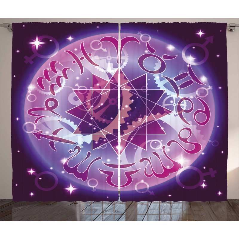 Zodiac Circle Space Curtain