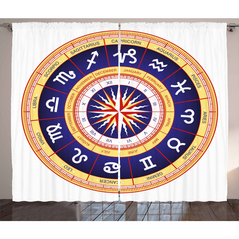 Zodiac Cancer Virgo Curtain