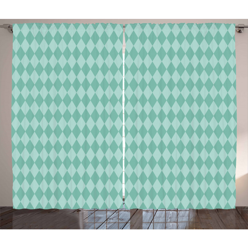 Rectangular Geometric Tile Curtain