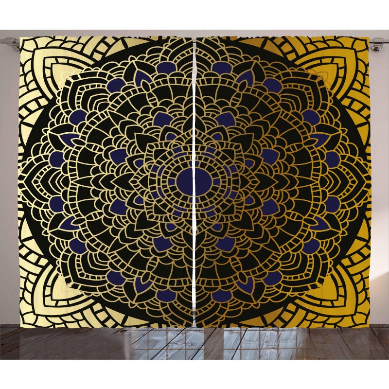 Lotus Inspired Design Curtain