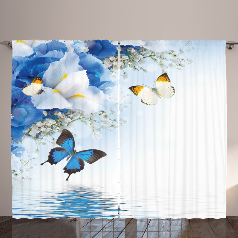 Exotic Flowers Pond Curtain