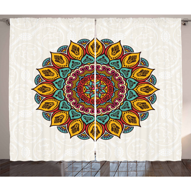 Mandala Vintage Elements Curtain