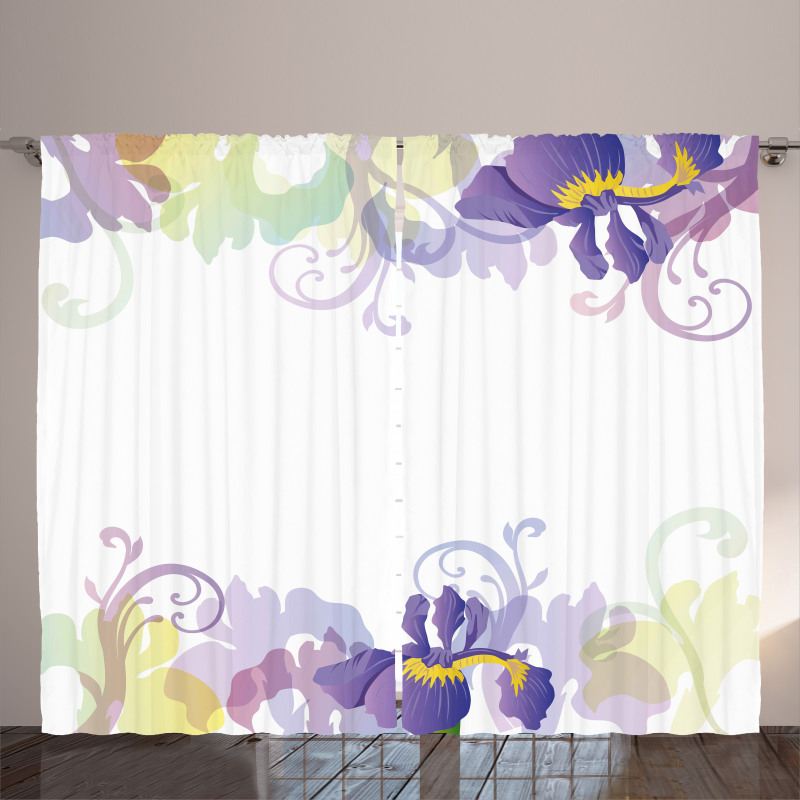 Classic Petals Pastel Curtain