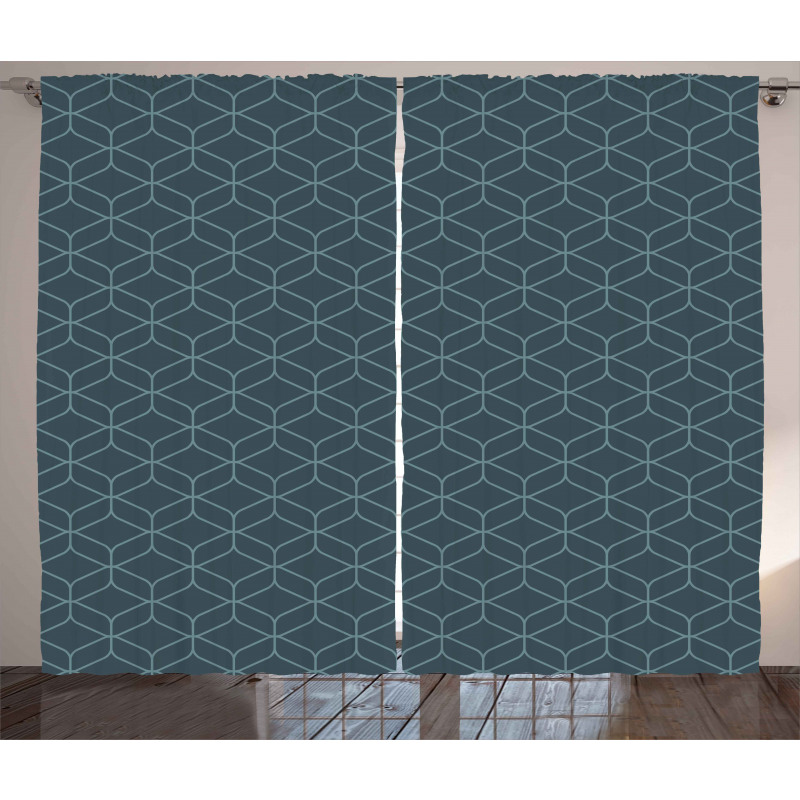 Moroccan Line Shapes Curtain