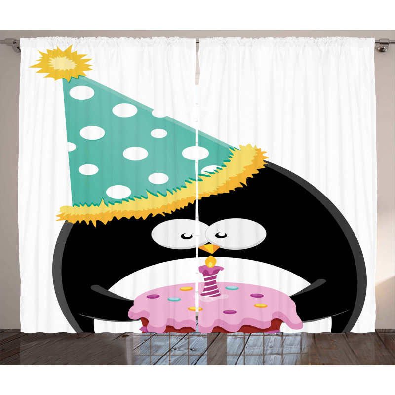 Party Hat Cake Newborn Curtain