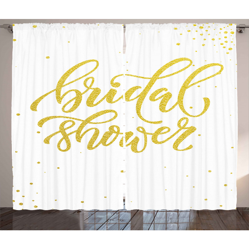 Bride Party Lettering Curtain