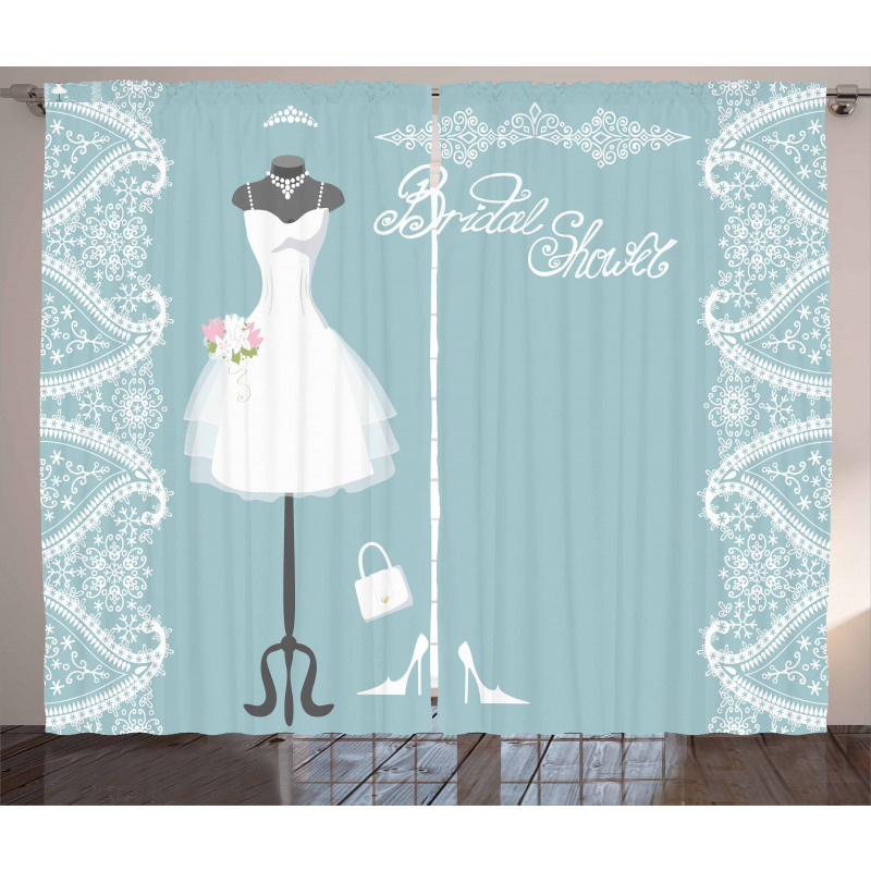 Vintage French Bride Curtain