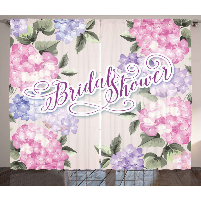 Bride Hydrangeas Curtain