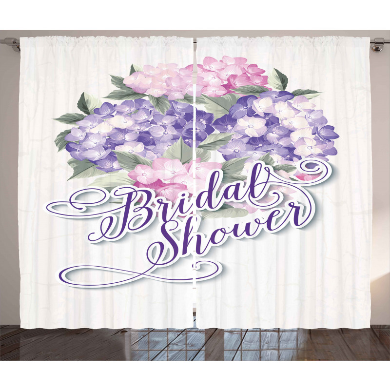 Shabby Hydrangeas Curtain