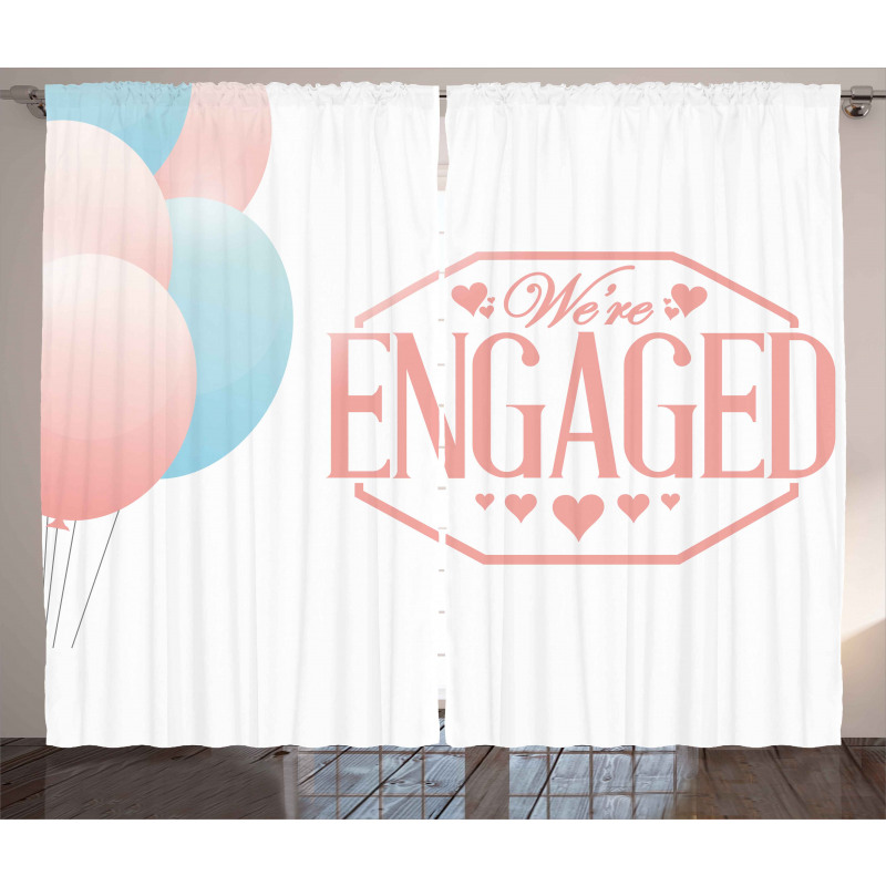 Engagement Text Curtain