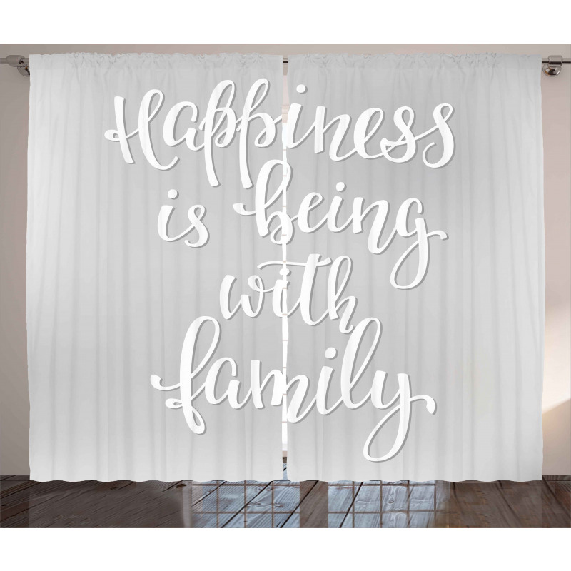 Positive Family Curtain
