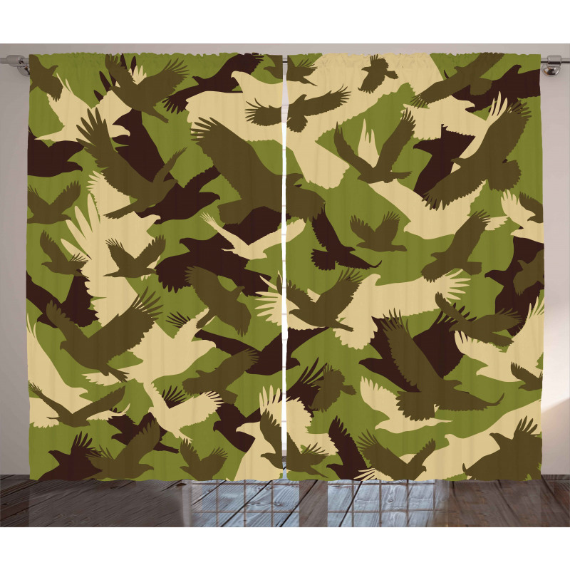 Open Wings Camouflage Curtain