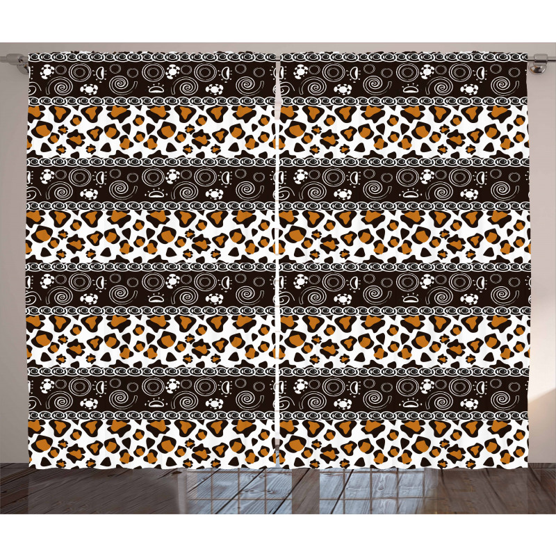 Cheetah Pattern Curtain