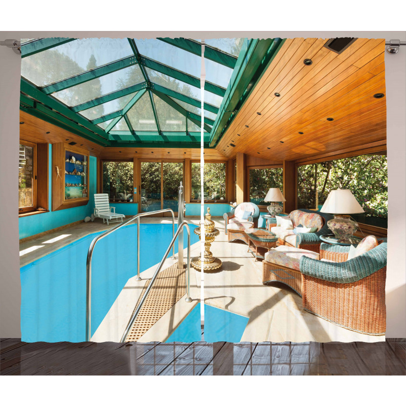 Large Indoor Pool Curtain