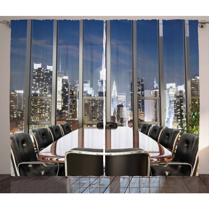 Business Room City Curtain