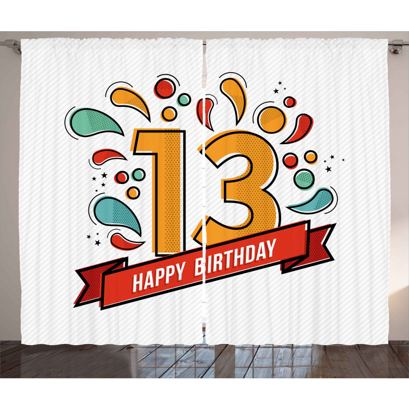 Line 13 Year Curtain