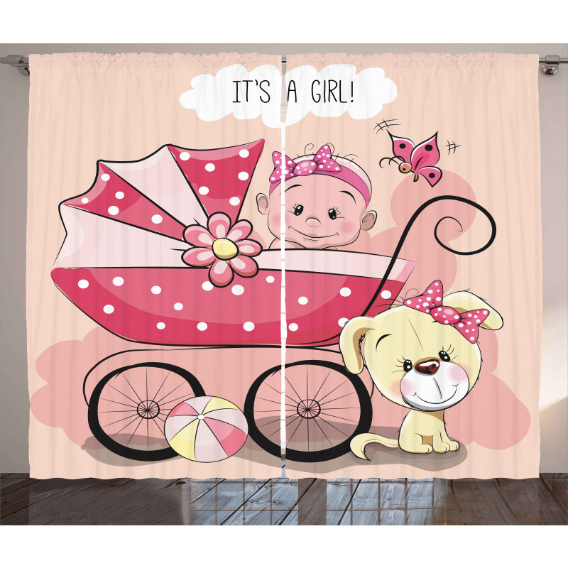 Puppy Carriage Curtain