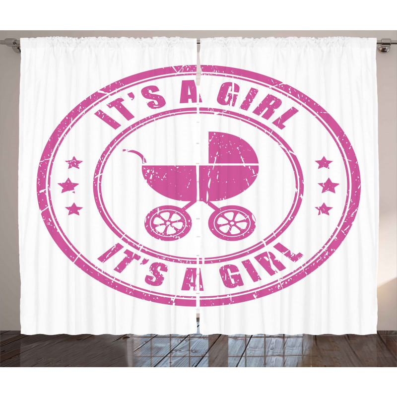 Grunge It's a Girl Curtain