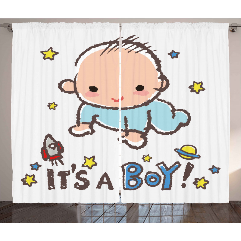 Baby Boy Gender Curtain