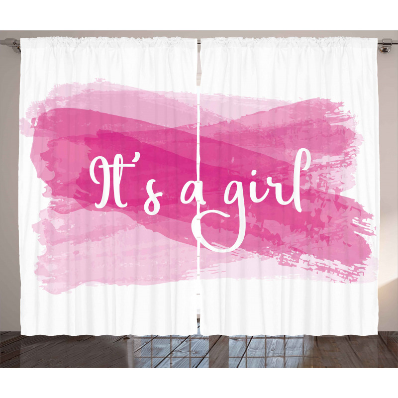 Girls Baby Shower Curtain