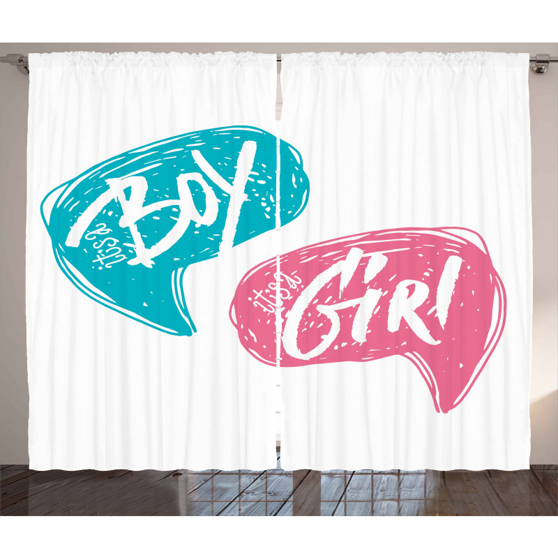 Boy and Girl Toddlers Curtain