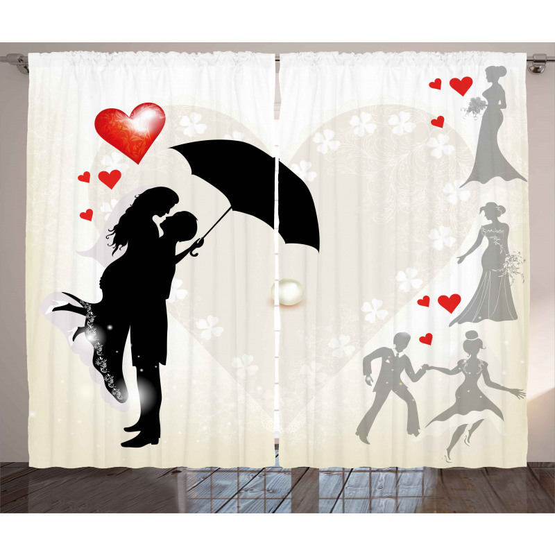 Couple Love Romance Curtain