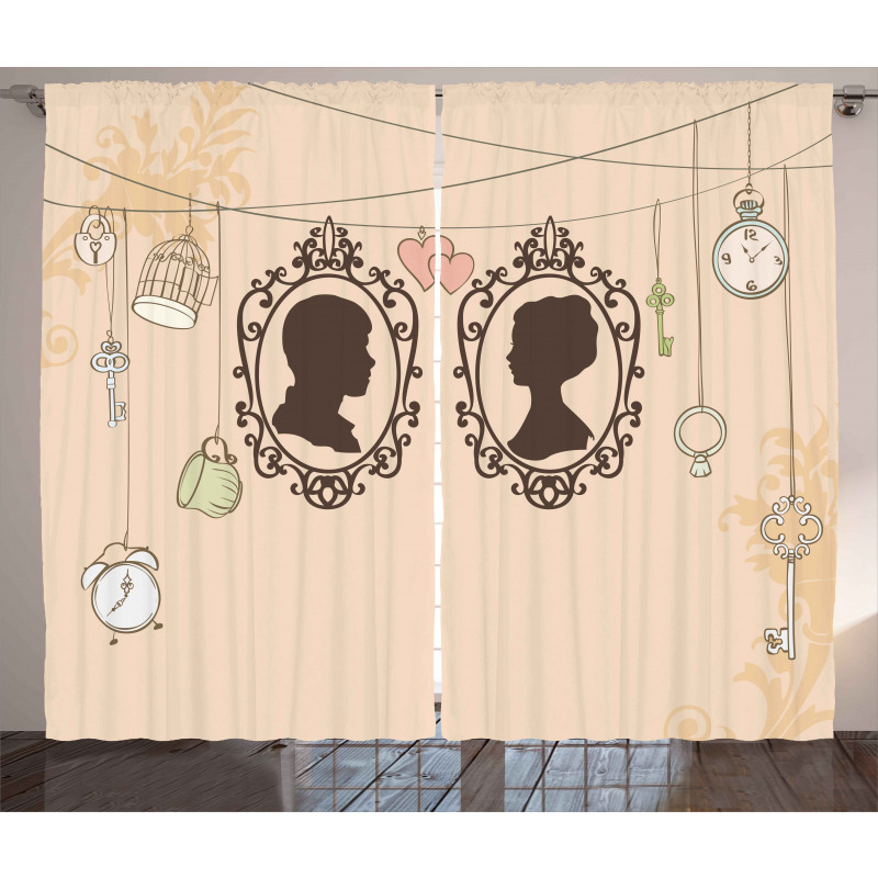 Married Couple Retro Curtain
