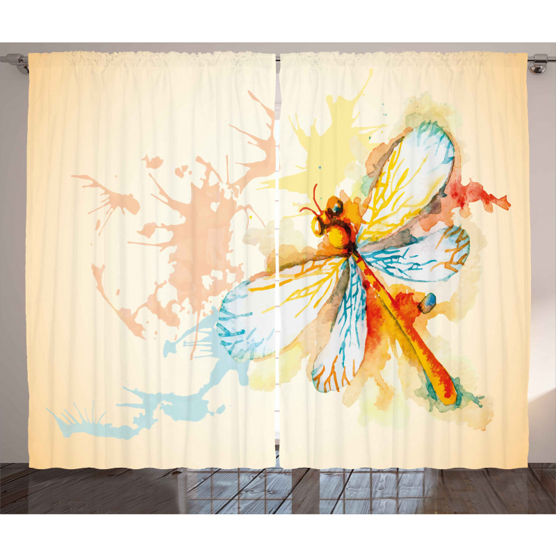 Dragonfly Moth Bug Curtain